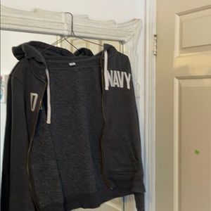 old navy grey hoodie